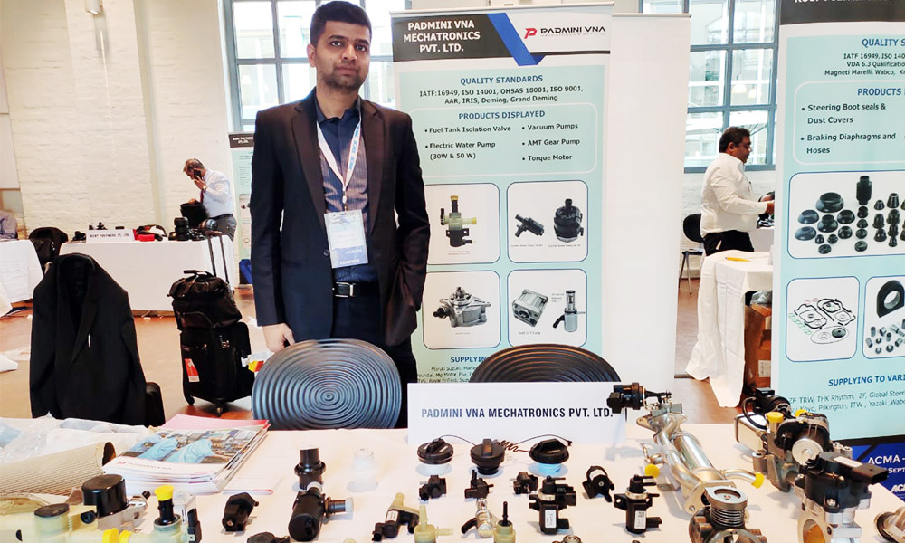 Padmini VNA Presented Its High Efficiency Auto Components In ACMA Tech Show Europe