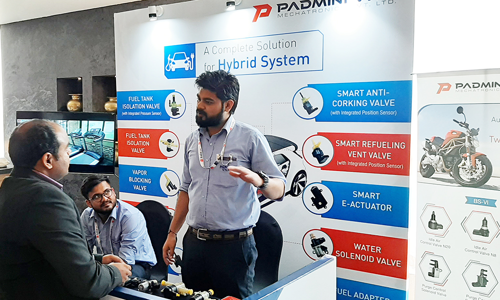 Padmini VNA Showcases Its Innovative Range Of Hybrid And EV Products At ET Autotech Summit 2019 Hotel Leela Ambience Gurgaon